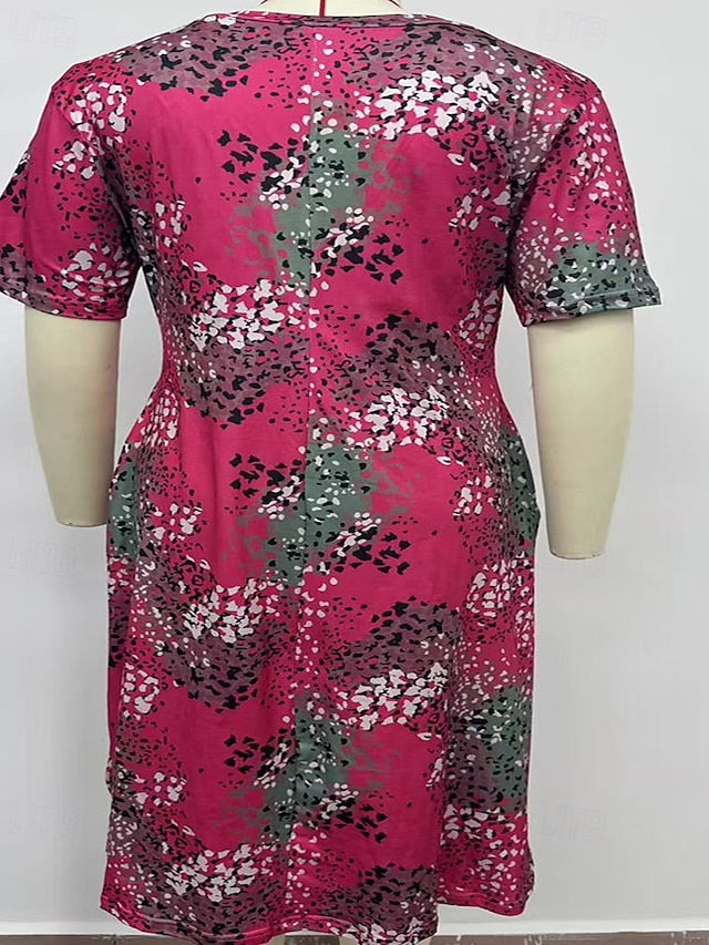 Women's Midi Dress Print Dress Fashion Modern Vacation