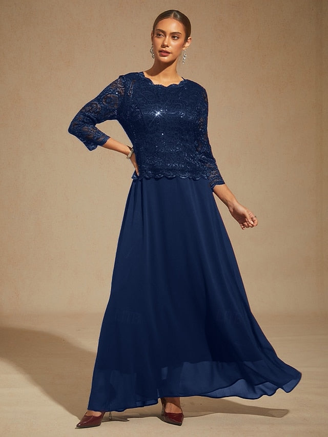 Women's Maxi Dress Chiffon Dress Elegant Wedding Guest