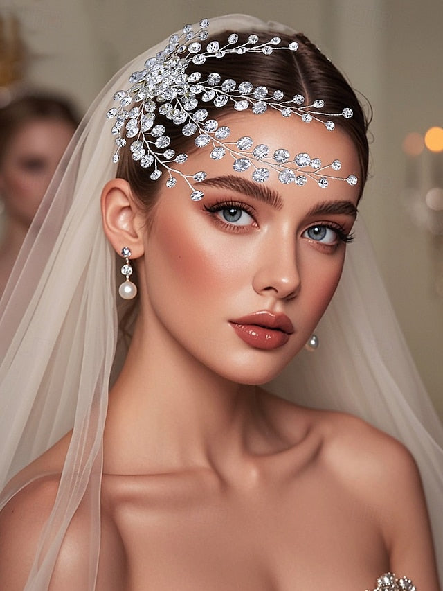Rhinestone and Crystal Hair – Flower Elegant Accessory Bridal