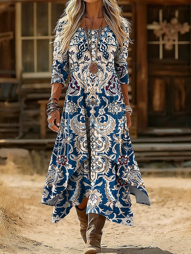 Women's Midi Dress Shift Dress Casual Daily Holiday Regular