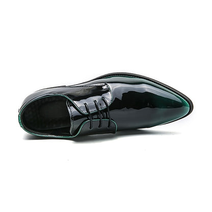 – Leather Oxford Shiny Shoes Formal Men's Dress Patent