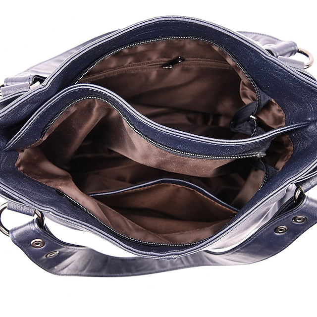 Tasche Burgund – Kunstleder Damen Groß Schultertasche