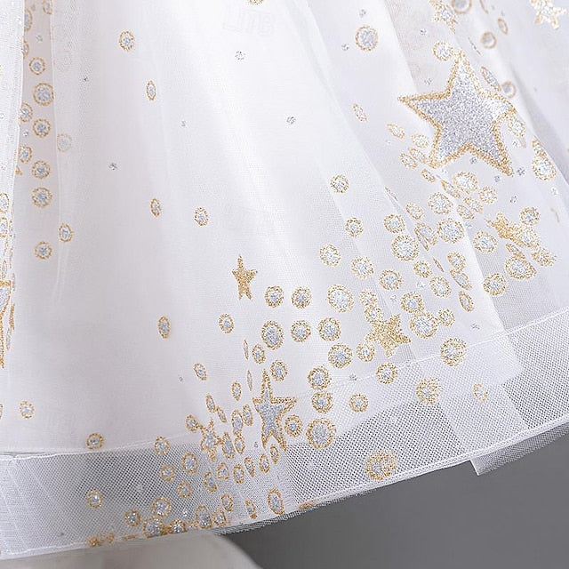 Flower Floral Kids Sequin Girl Party Dress Girls'