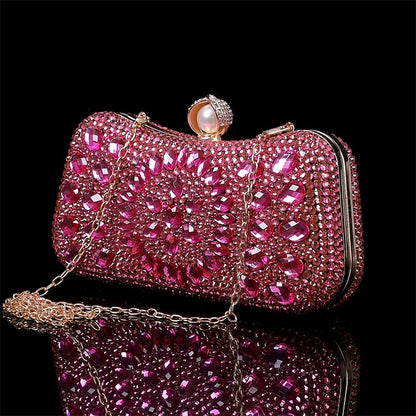 Women's Evening Luxury – Multicolor Clutch Crystal