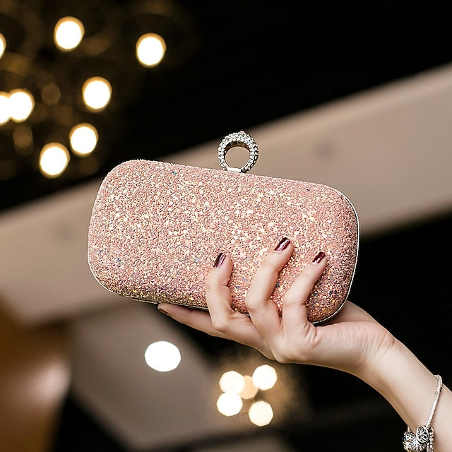 Wristlet Leather PU Bags Clutch Women's Evening Bag