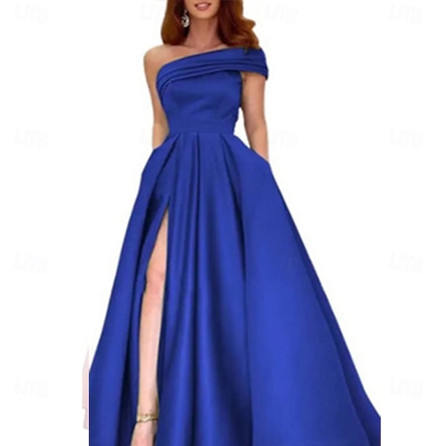 A-Line Floor Length Prom Dresses Evening Gown Quinceanera
