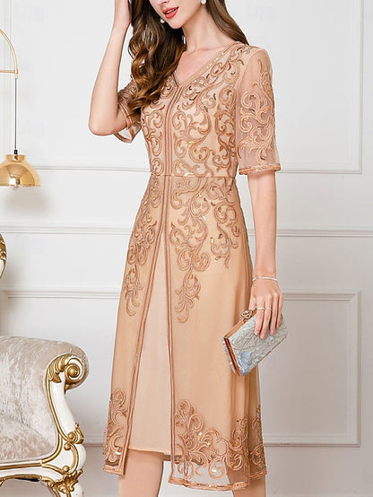 Wedding the Chinese Bride Mother Dress of Elegant Guest