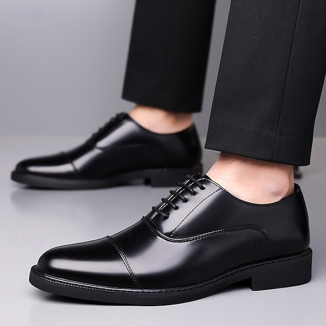 Brown Classic Men's Design Shoes Oxford – Dress Cap-Toe