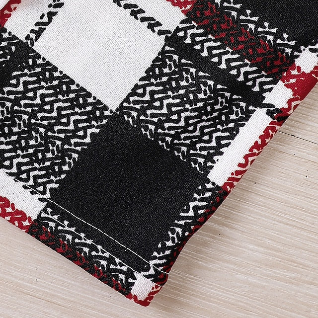 Suits 2 Set Kids Girls' Block Dress Pieces Color Long