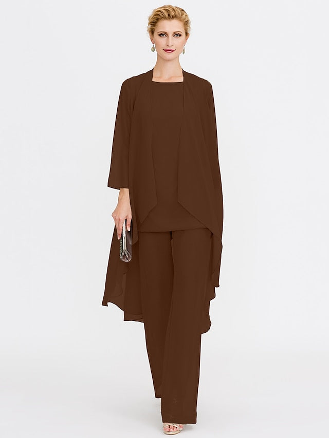 Beach of 3 Wedding Piece Bride the Mother Pantsuit