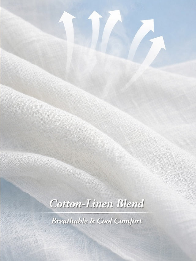 Women's Shirt Cotton Linen Shirts Casual Shirt Blouse Plain