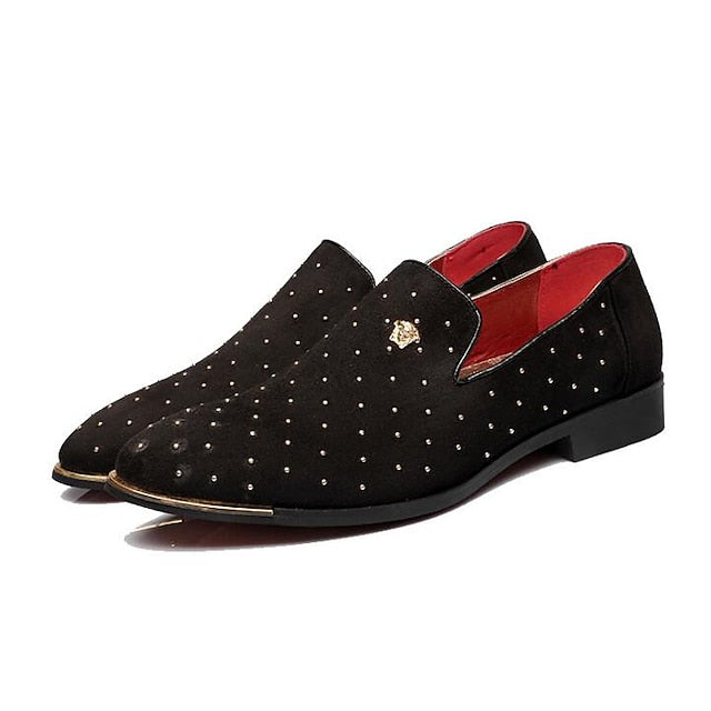 Plus Loafers Slip-Ons Shoes Drive Size Men's