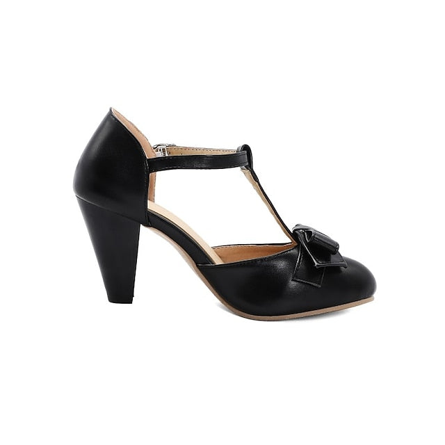 Bow T-Strap Green Vintage 1950s Retro Mint – Heels Chunky with