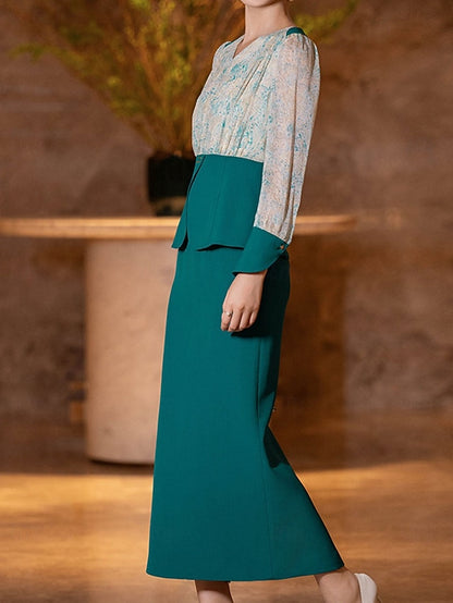 Two Formal the Mother Dress Elegant Sets of Piece Bride