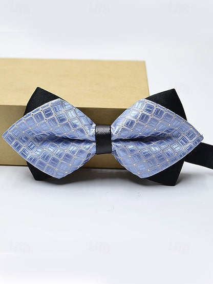 with Men's Christmas Tie Geometric Pattern Bow