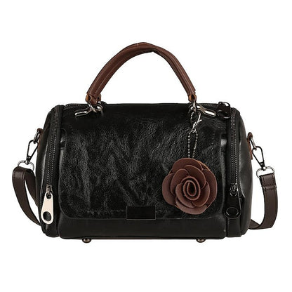 Vintage-Stil Floral Handtasche Damen Kunstleder