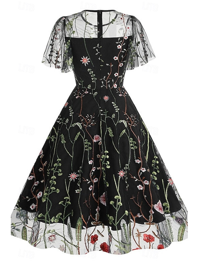 Women's Mini Dress A Line Dress Tulle Dress Elegant Party