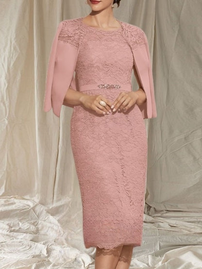 the Two Dress / Bride of Mother Wedding Sheath Piece Column