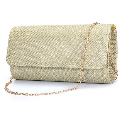 – Evening Clutch Purse Silver Elegant Women's Glitter
