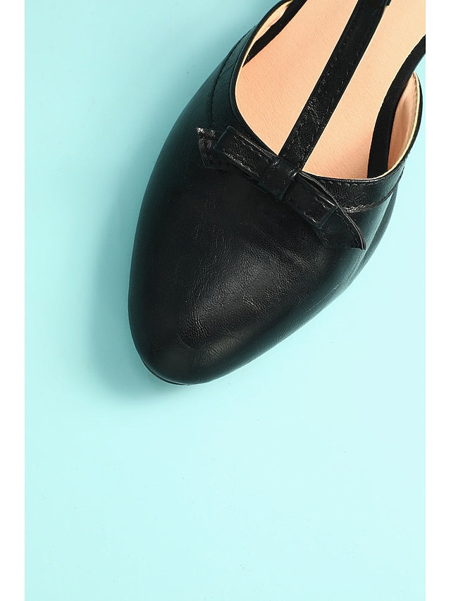 heels Chunky Vintage Retro Heels Roaring T-strap 1950s Shoes 20s