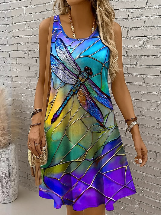 Women's Mini Dress Sundress A Line Dress Tank Dress Off The