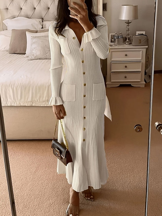 Women's Maxi Dress Sheath Dress Casual Daily Regular Fit