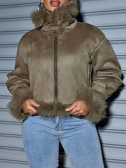 Street Fall Women's Coat Wear Daily Winter Outdoor