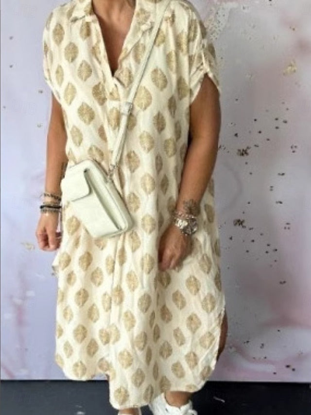 Women's Maxi Dress Shift Dress Vacation Casual Outdoor