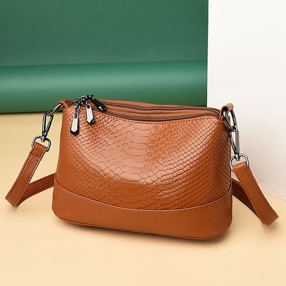Leder Hobo Umhängetasche Schulter PU Damen