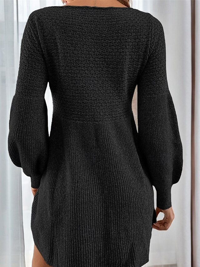 Women's Mini Dress Sweater Dress Casual Dress Elegant