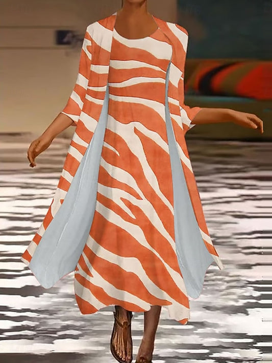 Women's Dress Set Maxi Dress Shift Dress Summer Dress