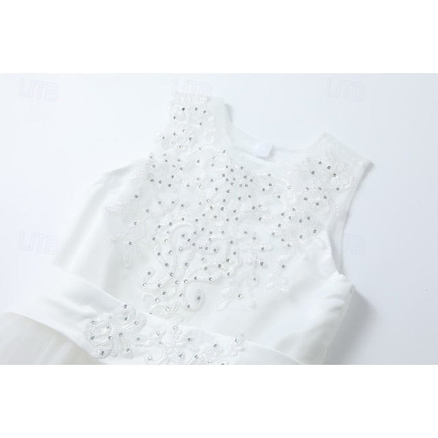 Kids Flower Girl Girls' Sleeveless Dress Wedding