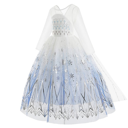 Frozen Dress Elsa Fairytale Girl Flower Princess Vacation
