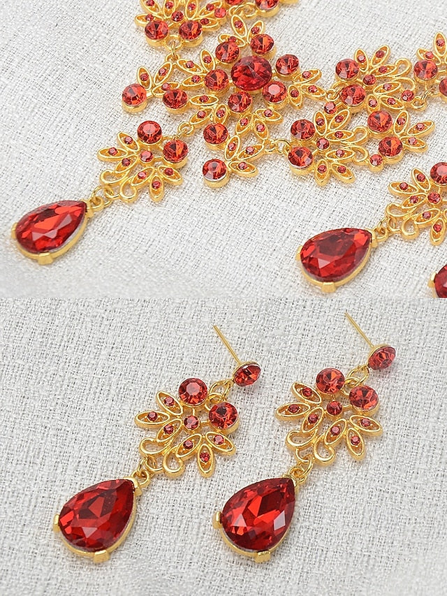 Jewelry and Elegant Tiara Rhinestone Set Women's – Silver