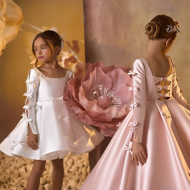 Girl Kids Dress Party Communion Flower First Girls'