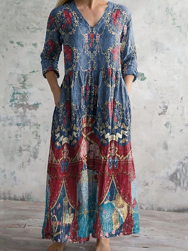 Women's Midi Dress Shift Dress Casual Daily Regular Fit