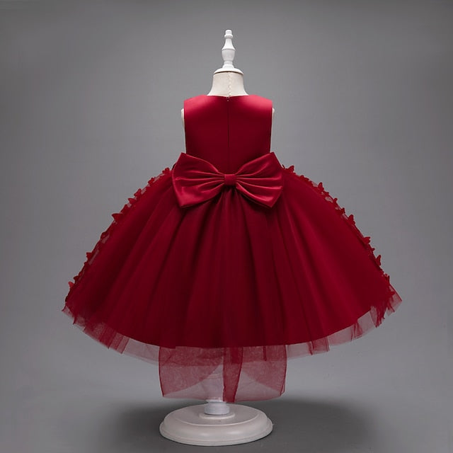 Dress Flower Party Kids Girl Butterfly Girls'