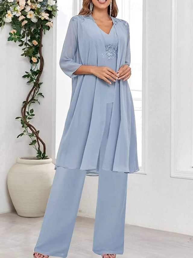 Mother Wedding Elegant Simple 3 of Piece V the Guest Bride Dress