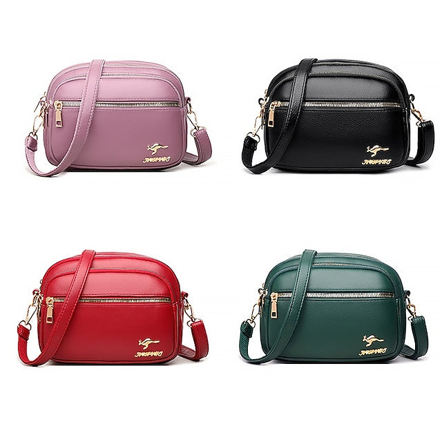 Ledertasche Dome Crossbody Schultertasche PU Damen