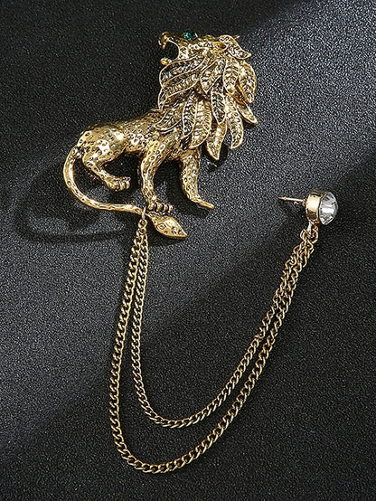 Brooch Deer Men's Lapel Pin Christmas with