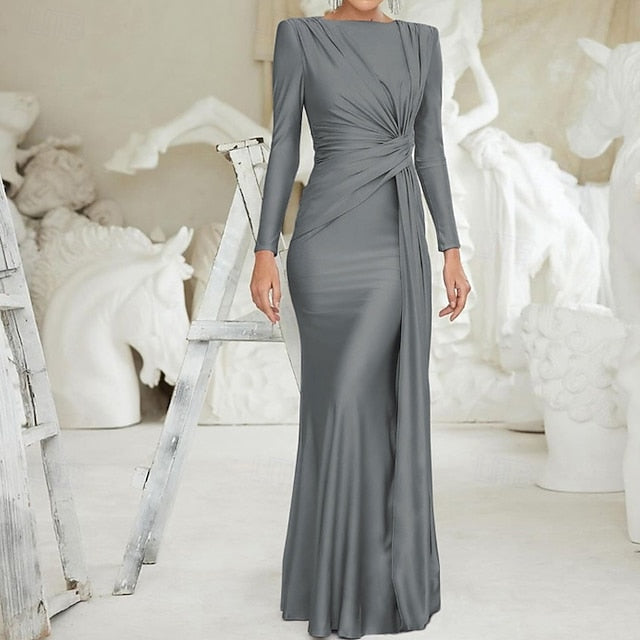 Women's Long Dress Maxi Dress Satin Dress Prom Dress Party