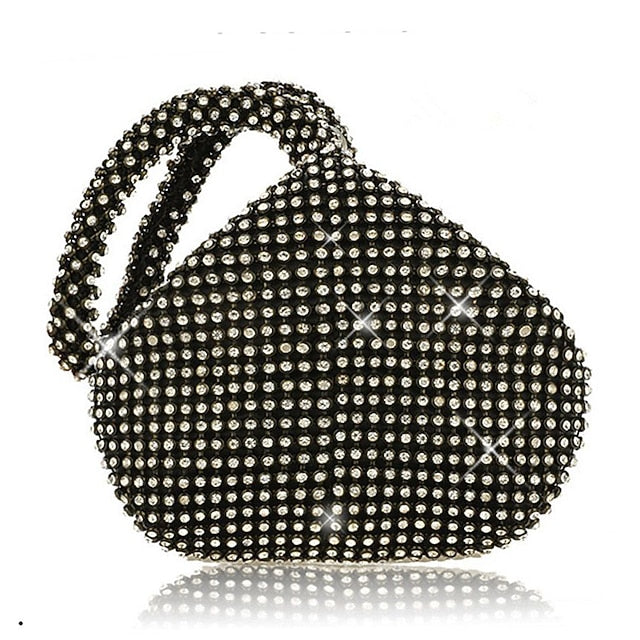 Rhinestone Women's Crystal Evening Bag Silver - Elegant