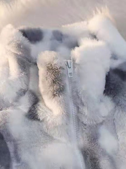 Women's Coat Warm Jacket Fleece Fur Faux Teddy