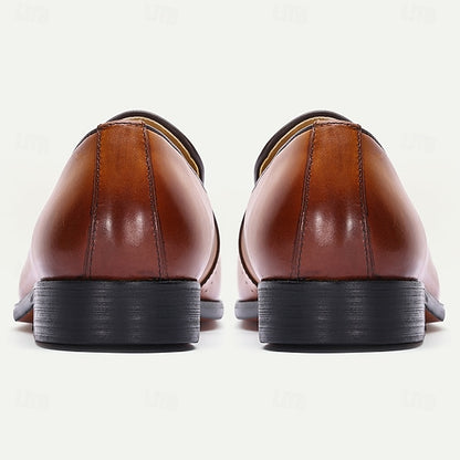 Brown – Men's Tassel Classic Leather Loafers Light