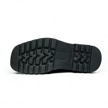 -Classic Leather Suede Cowhide Loafers Men's Business