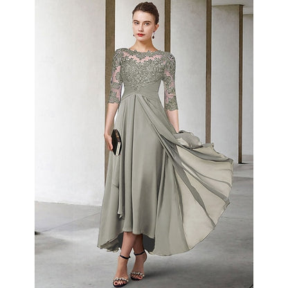 A-Line of Bride Plus Elegant Size Guest the Mother Dress Wedding