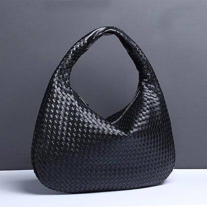 Hobo Leather Burgundy Women's Bag – Woven Faux Chic
