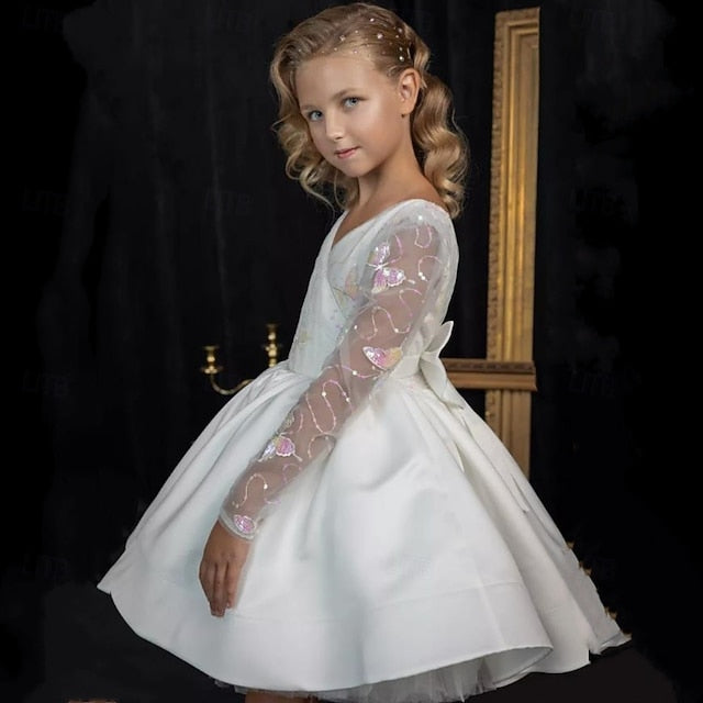 Communion Kids Girls' Party Flower Dress Girl First