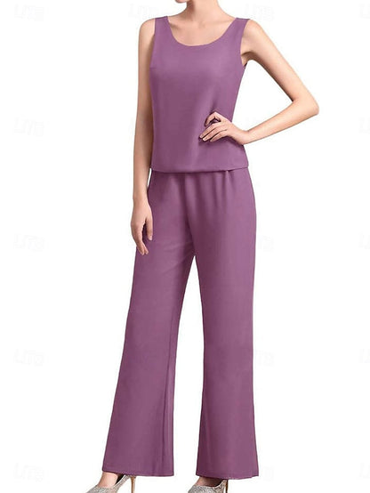 Elegant Bride Pantsuit Dress the of Wedding Simple Guest Mother