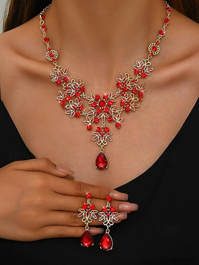 Jewelry and Elegant Tiara Rhinestone Set Women's – Silver